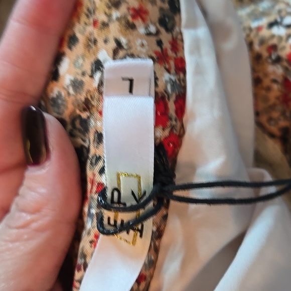 Brown and Cream High-Low A-Line Maxi Skirt for Resort Wear, NWT - Picture 7 of 10